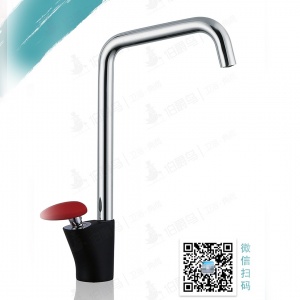 伯爵鸟菜盆烤漆龙头冷热单孔家用 小红帽加高款