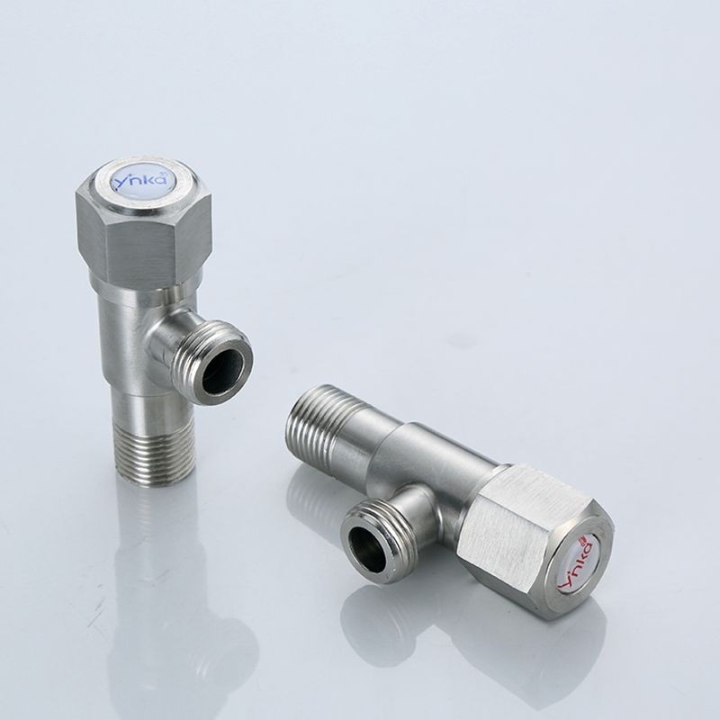 YK-88818-201拉丝角阀（六角轮）